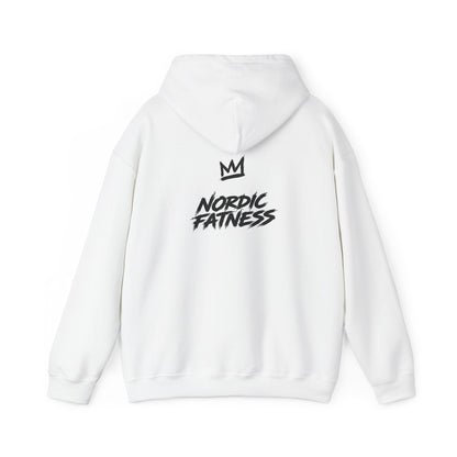 Nordic Fitness Crown Hoodie — Athletic Gym Hoodie with 'Nordic Fitness' Back Graphic